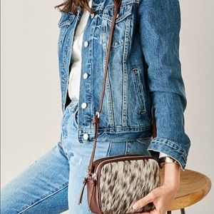 Mark & Graham hide hair crossbody bag